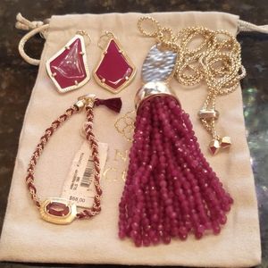Kendra Scott Monroe, Alex Earrings and Friendship bracelet
